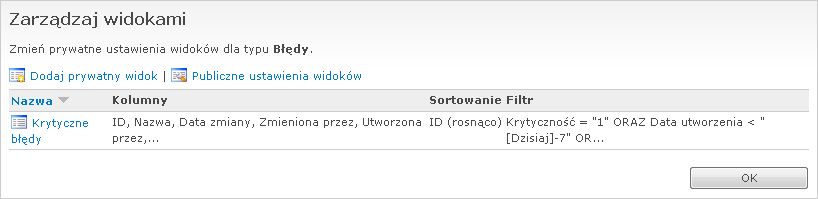Zarządzanie widokami
